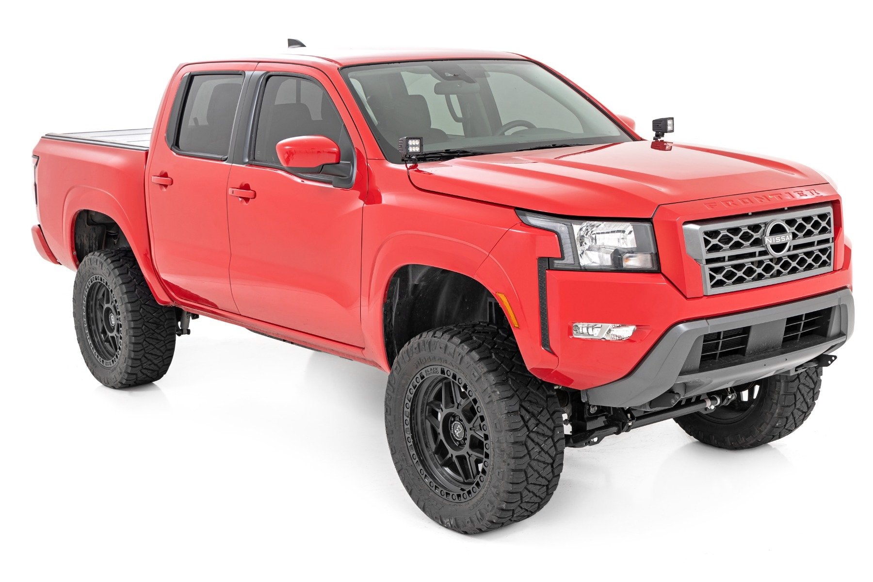 LED Light Kit | Ditch Mount | 2" Black Pair | White DRL | Nissan Frontier (22-25)