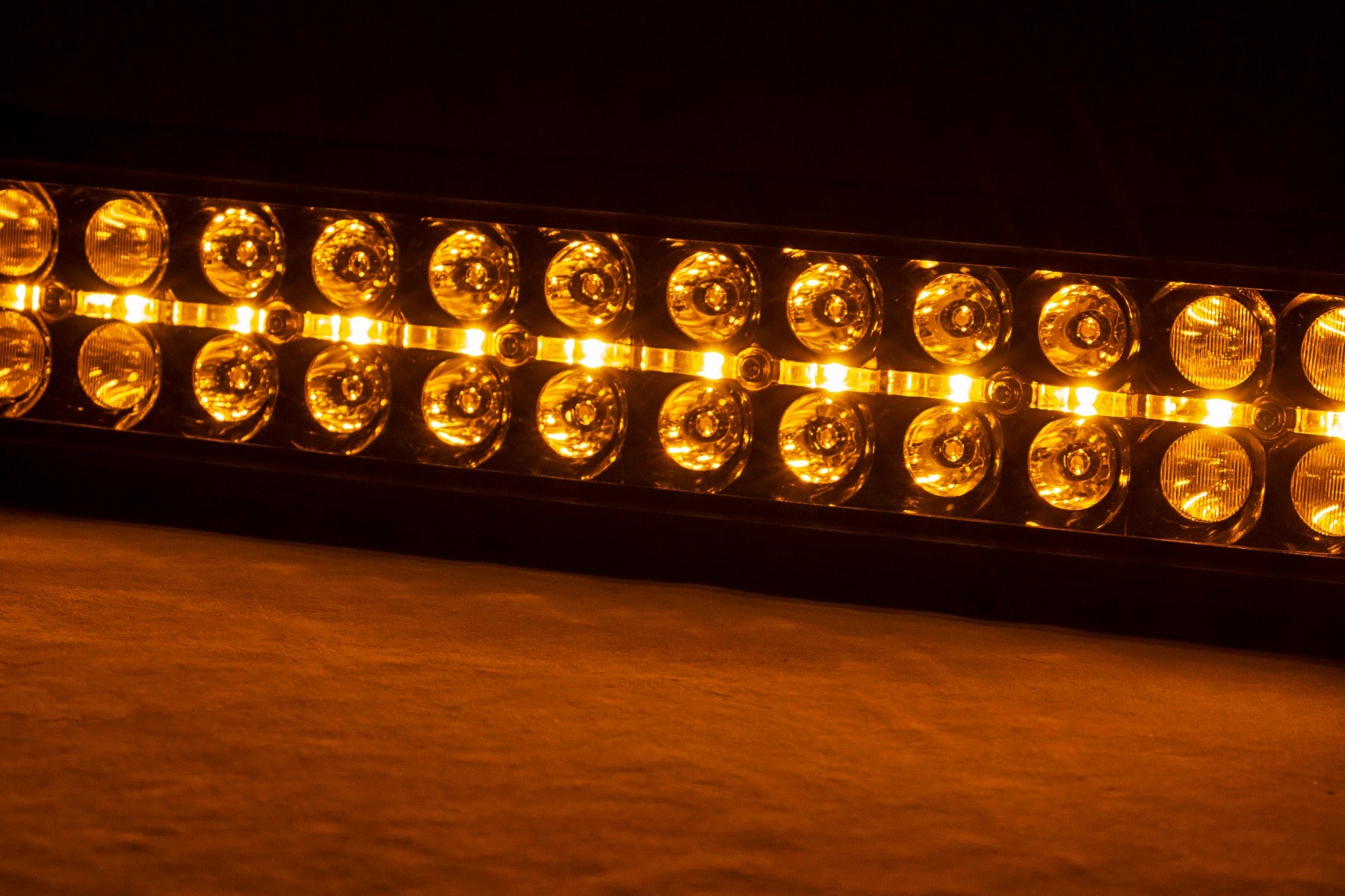 50 Inch Black Series LED Light Bar | Dual Row | Amber DRL