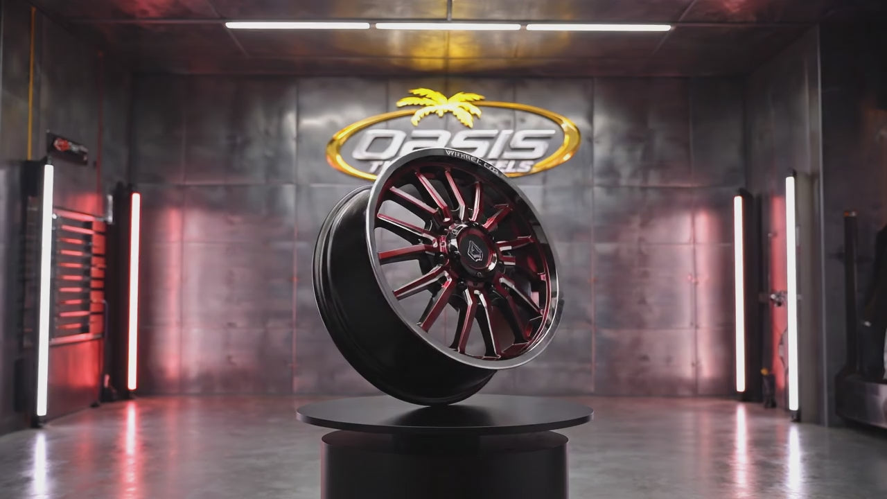 20X8.25 8-200 105 8.76 142.24 ARENA THUNDER DUALLY FRONT GLOSS BLACK MILLED A113208292P10516