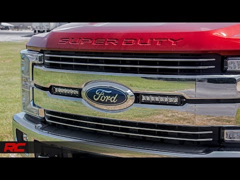 LED Light Kit | Grille Mount | 8" Black Pair | Ford F-250 Super Duty (17-19) - Video