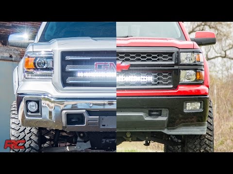 LED Light Kit | Behind Grille Mount | 30" Chrome Single Row | Chevy/GMC 1500 (14-18 & Classic) - Video