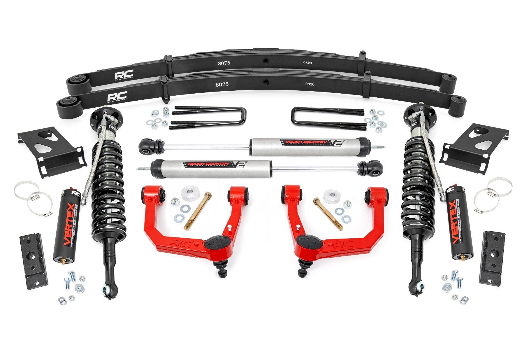 3.5 Inch Lift Kit | Red UCA | Vertex/V2 | Toyota Tacoma 2WD/4WD (2005-2023)