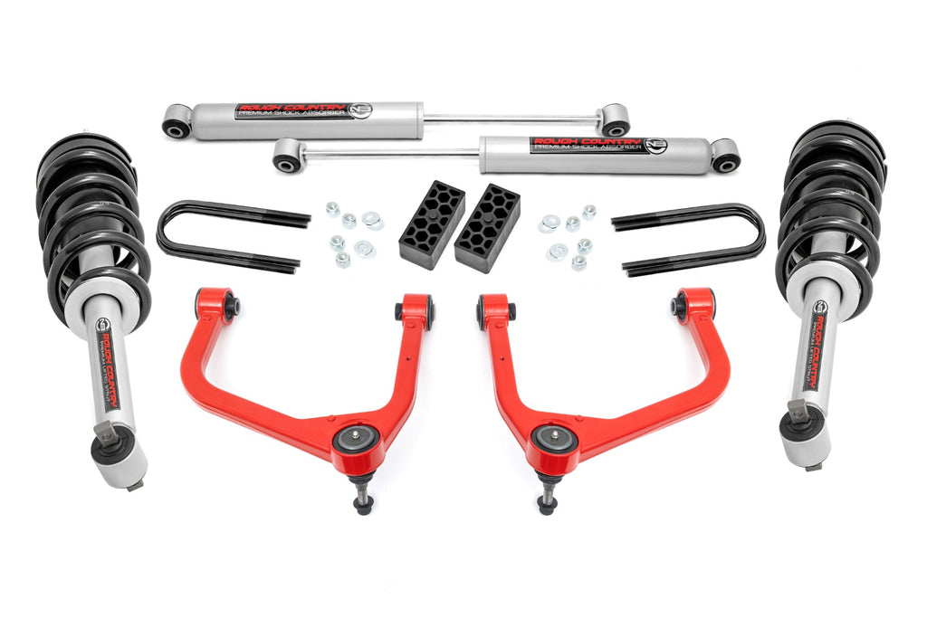 3.5 Inch Lift Kit | N3 Struts | Rear Mono Leaf | Chevy Silverado 1500 (2025)