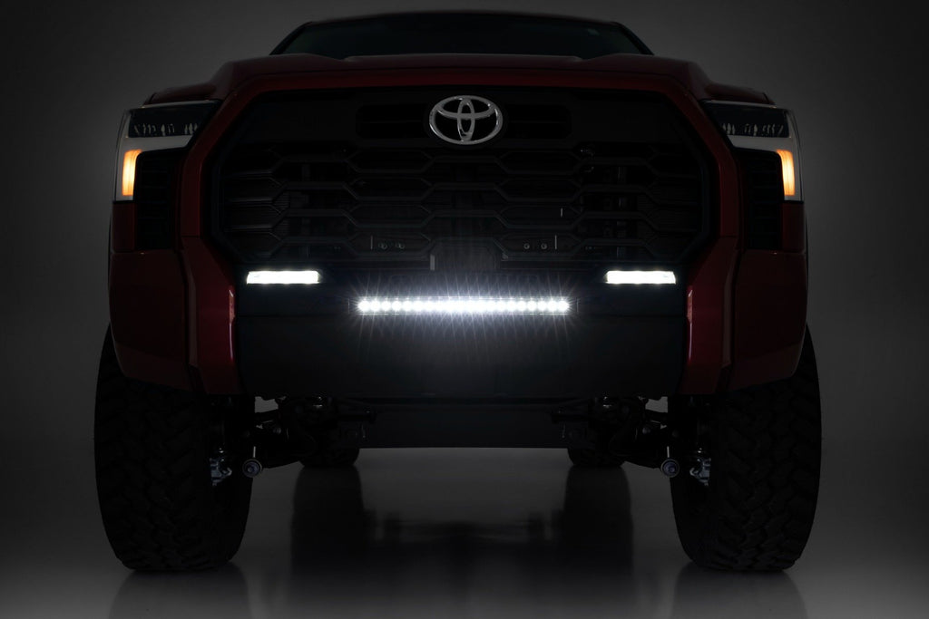 LED Light Kit | Bumper Mount | 20" Black Slim Line | Toyota Tundra (22-25)