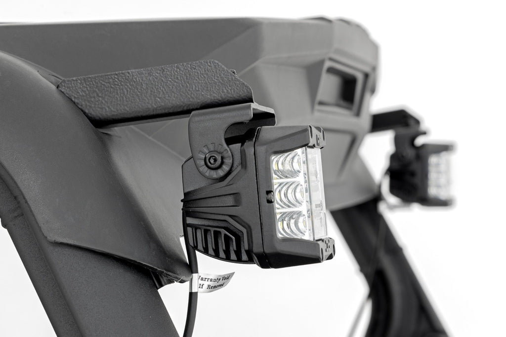 LED Light Kit | Rear Mount | 2" Chrome Pair | Wide Angle | Can-Am Maverick Sport 1000R 