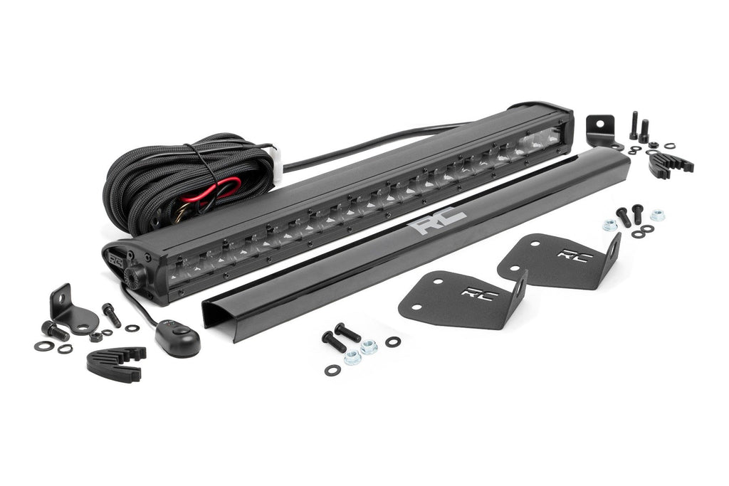 LED Light Kit | Bumper Mount | 20" Black Single Row | Ford Bronco Sport (21-25)