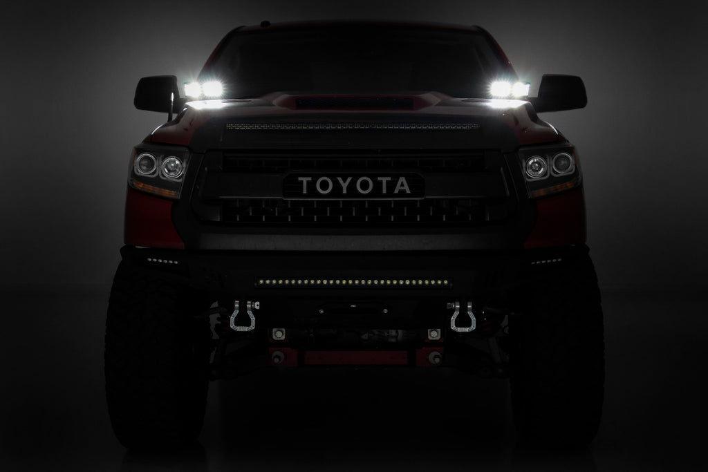 LED Light Kit | Ditch Mount | Dual 2" Black Pairs | Spot/Flood | Toyota Tundra (14-21)