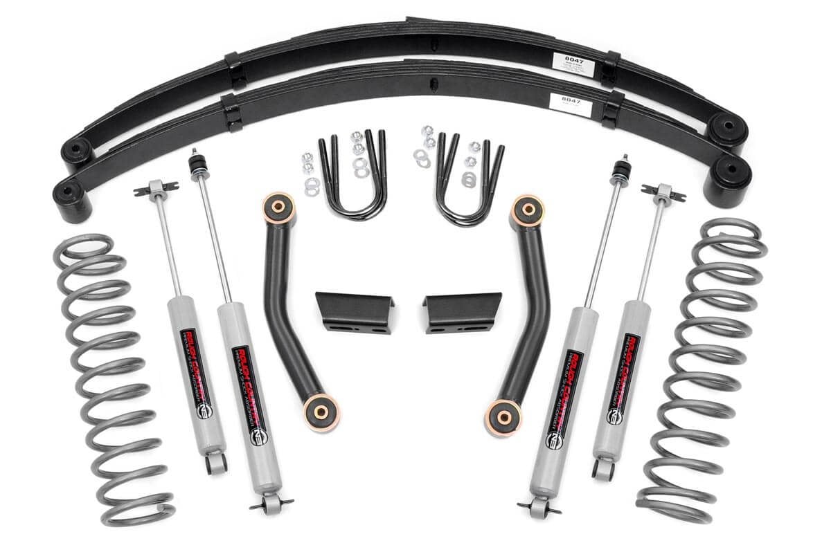 3 Inch Lift Kit | Series II | RR Springs | Jeep Cherokee XJ 2WD/4WD (84-01)
