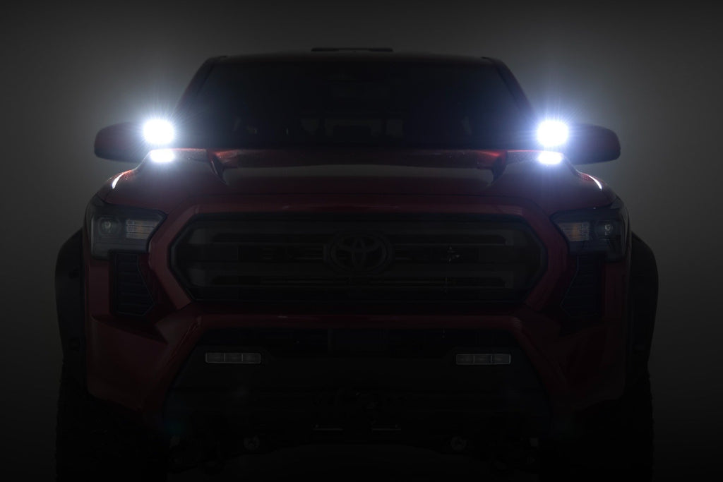 LED Light Kit | Ditch Mount | 2" Black Pair | Spot | Toyota Tacoma (24-25)