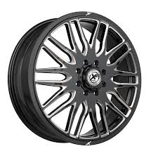 240F228261110GBML XF Off-Road XF-240 Dually Front 22x8.25 8x200 +110 Cb 142 Gloss Black & Milled