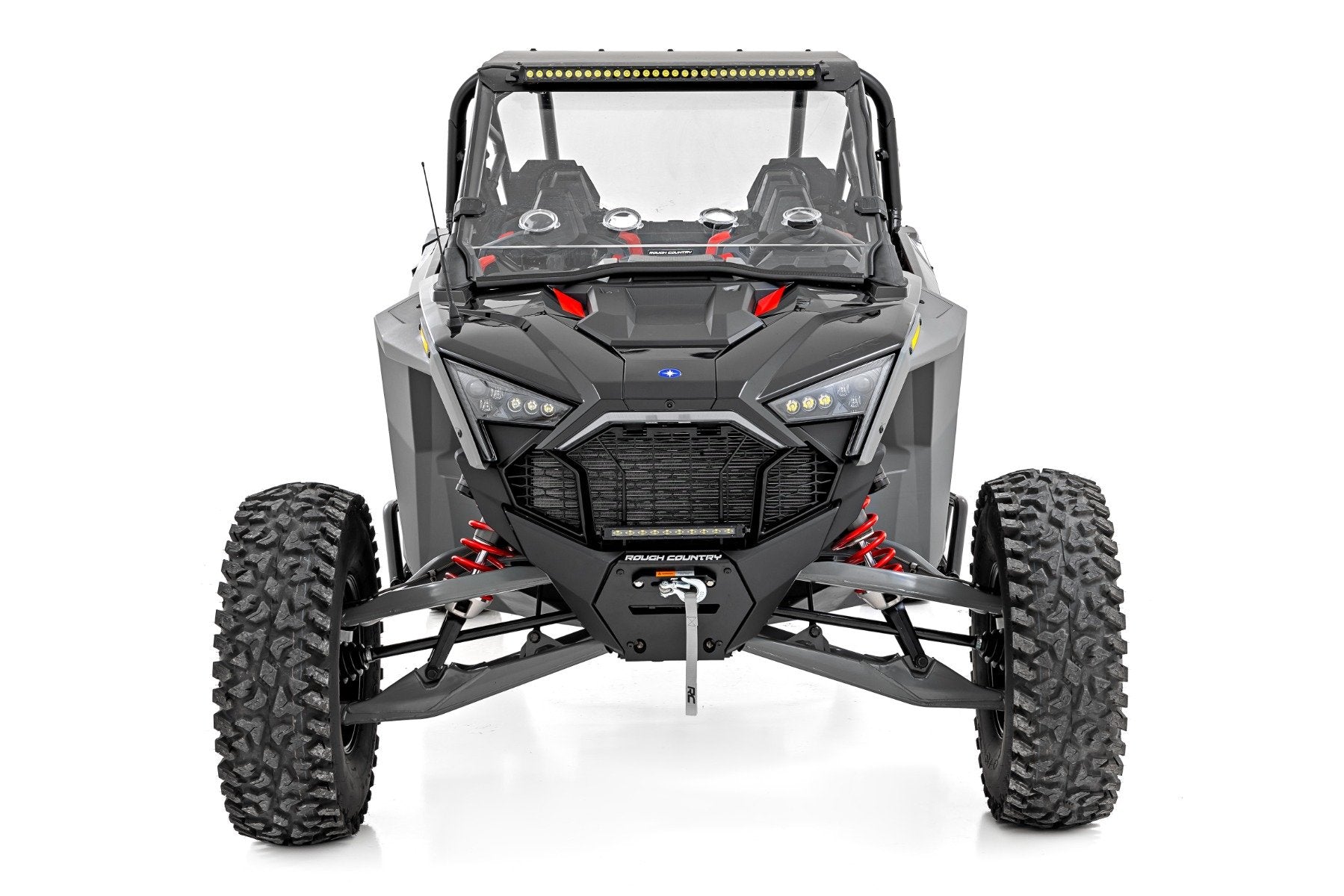 30" Single Row Light Mount | Front | Black Series | Polaris RZR Turbo R 4 