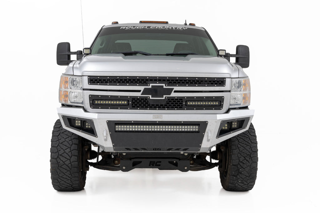 LED Light Kit | Ditch Mount | 2" Black Pair | Flood | Chevy 1500 & Chevy/GMC 2500HD/3500HD (07-14)