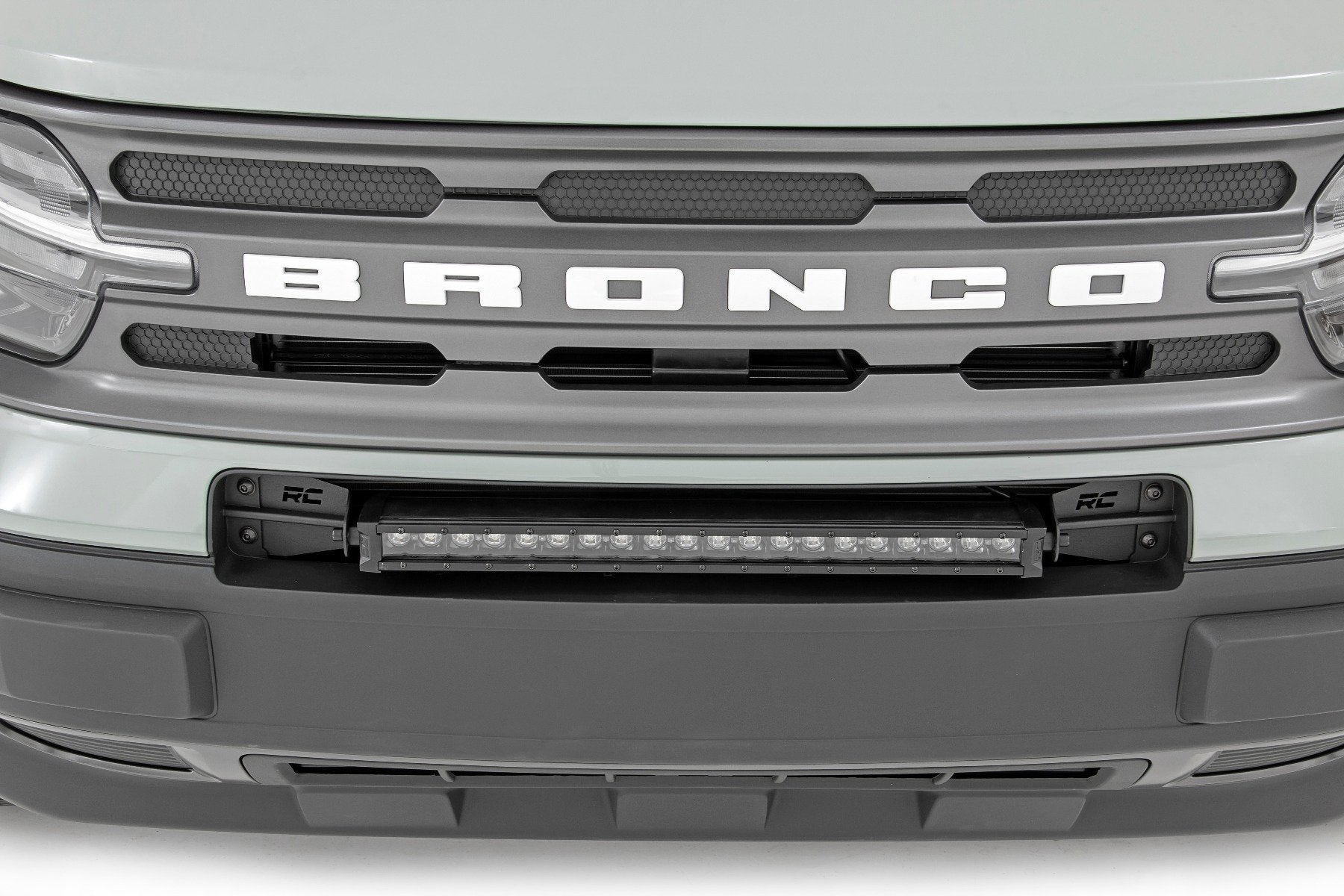 LED Light Kit | Bumper Mount | 20" Black Single Row | Ford Bronco Sport (21-25)