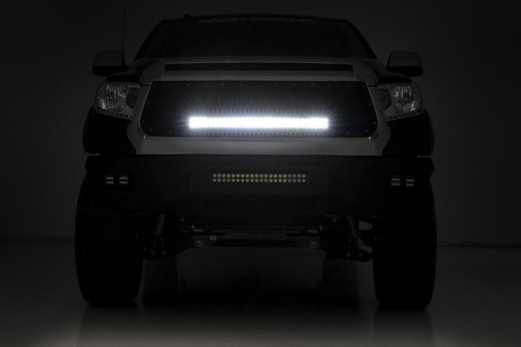 Mesh Grille | 30" Dual Row LED | Black | Toyota Tundra 2WD/4WD (2014-2017)
