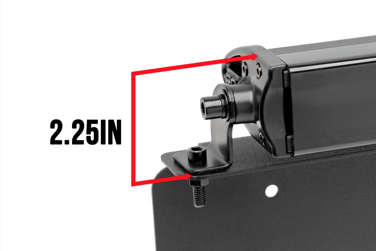 LED Light Kit | License Plate Mount | 8" Single Row Black Series