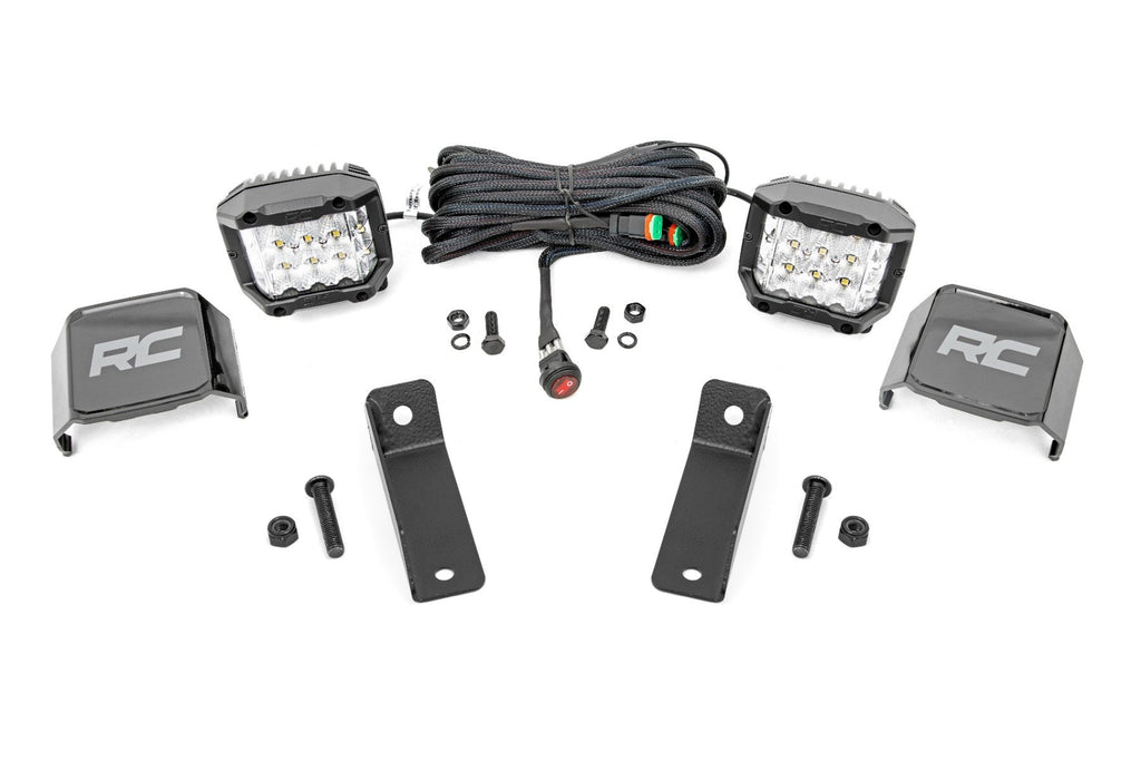 LED Light Kit | Rear Mount | 2" Chrome Pair | Wide Angle | Can-Am Maverick Sport 1000R 