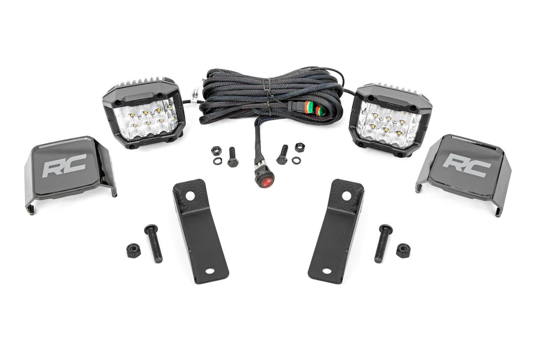 LED Light Kit | Rear Mount | 2" Chrome Pair | Wide Angle | Can-Am Maverick Sport 1000R 
