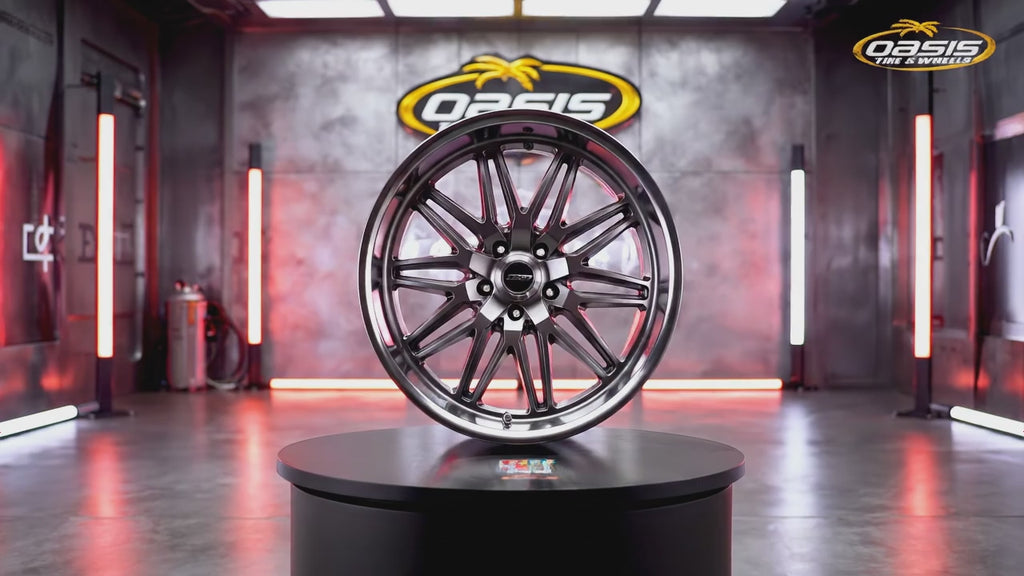 R508220573575 22X10.5 5-127/5-500 ET0 BS5.75 GDMD CORSART ALCATRAZ MATTE GUNMETAL MILL W/DIAM CUTLIP