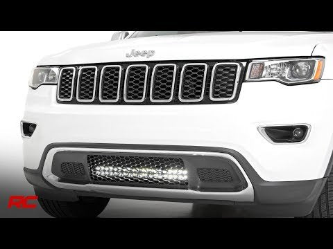 LED Light Kit | Bumper Mount | 20" Black Dual Row | Jeep Grand Cherokee WK2 (11-20) - Video
