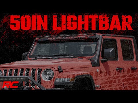 LED Light Kit | Windshield | 50" BLK Dual Row | Amber DRL | Jeep Gladiator JT/Wrangler JL (18-25) - Video