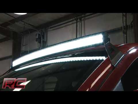 LED Light Mount | Upper Windshield | 50" Curved | Chevy/GMC SUV 1500 (15-20) - Video
