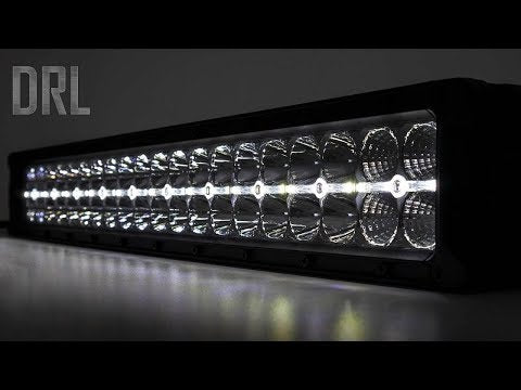 30 Inch Black Series LED Light Bar | Curved | Dual Row | Amber DRL - Video