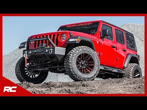 3.5 Inch lift Kit | C/A Drop | FR D/S | Jeep Wrangler Unlimited 4WD (18-23) - Video
