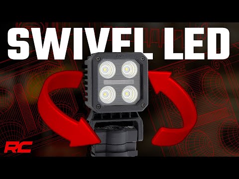 Black Series LED Light Pair | 2 Inch | Flood | Swivel Mount - Video