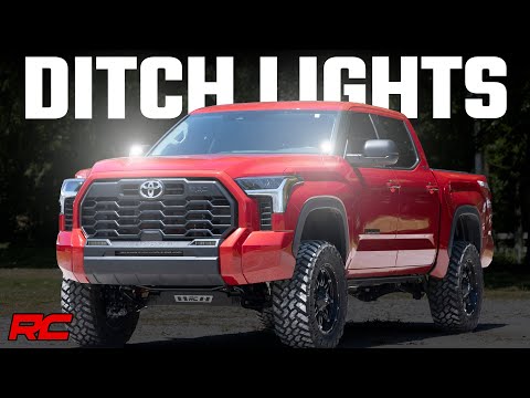 LED Light Kit | Ditch Mount | 2" Black Pair | Amber DRL | Toyota Tundra (22-25) - Video